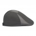 Menico Men’s Cotton Breathable Shade Short Brim Casual Retro Avant  Garde Hat Beret Flat Cap